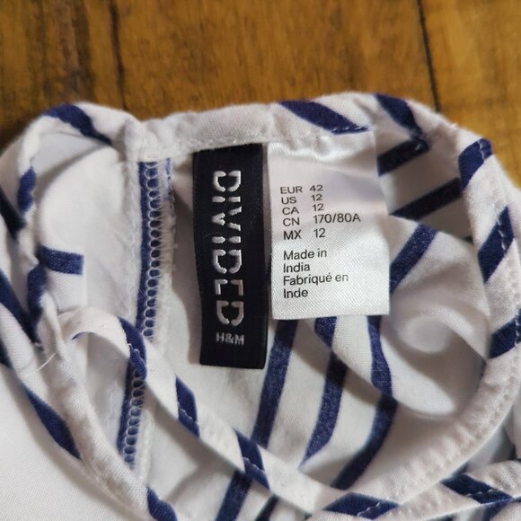 H&M Divided Striped Romper - Size 12 - Picture 4 of 8